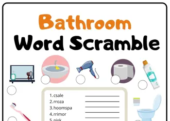 Bathroom Word Scramble 2